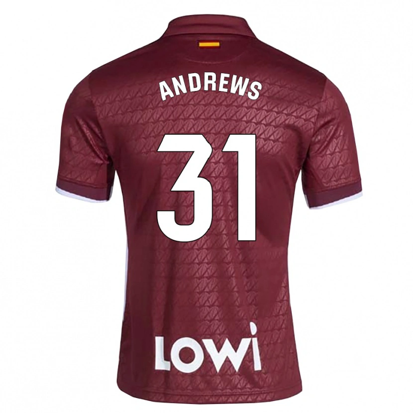 Danxen Dámské George Andrews #31 Tmavě Červená Bílá Daleko Hráčské Dresy 2026/27 Dres