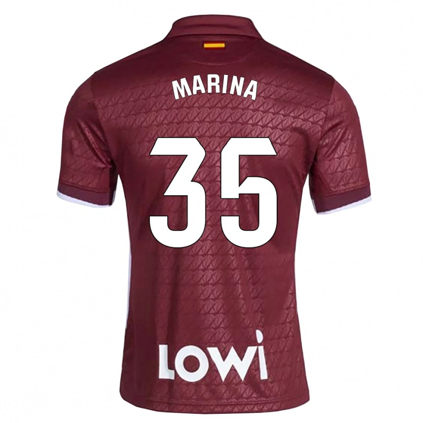 Danxen Dámské Nacho Marina #35 Tmavě Červená Bílá Daleko Hráčské Dresy 2026/27 Dres