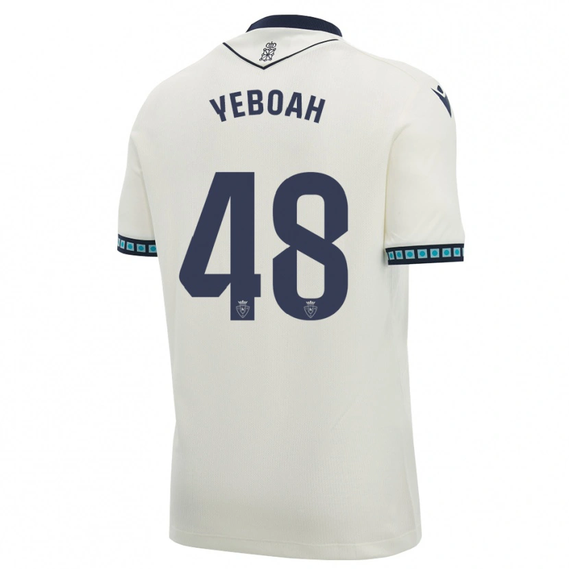 Danxen Dámské Rockson Yeboah #48 Bílá Černá Světle Nebesky Modrá Daleko Hráčské Dresy 2026/27 Dres
