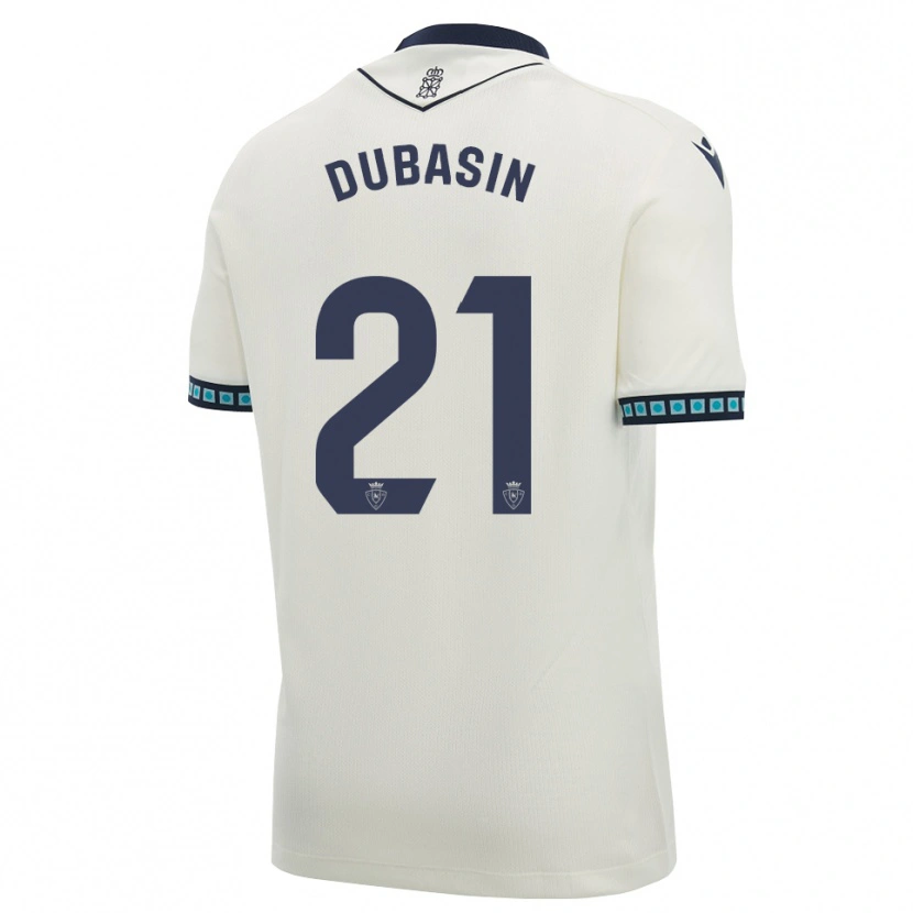 Danxen Dámské Jonathan Dubasin #21 Bílá Černá Světle Nebesky Modrá Daleko Hráčské Dresy 2026/27 Dres