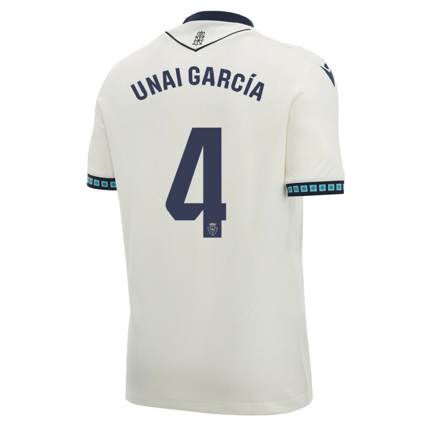 Danxen Dámské Unai García #4 Bílá Černá Světle Nebesky Modrá Daleko Hráčské Dresy 2026/27 Dres
