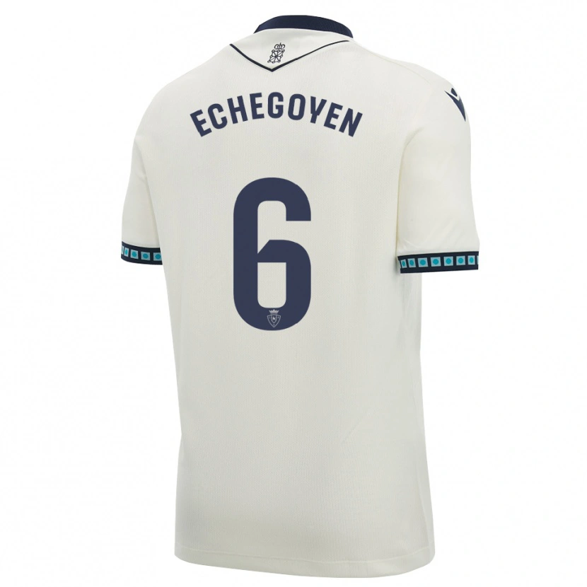 Danxen Dámské Mauro Echegoyen #6 Bílá Černá Světle Nebesky Modrá Daleko Hráčské Dresy 2026/27 Dres