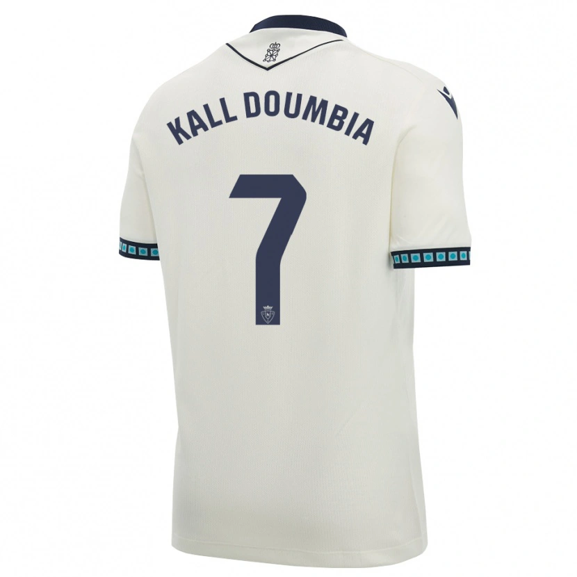 Danxen Dámské Aly Kall Doumbia #7 Bílá Černá Světle Nebesky Modrá Daleko Hráčské Dresy 2026/27 Dres