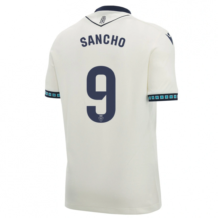 Danxen Dámské Dani Sancho #9 Bílá Černá Světle Nebesky Modrá Daleko Hráčské Dresy 2026/27 Dres