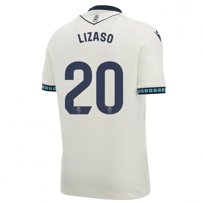 Danxen Dámské Iker Lizaso #20 Bílá Černá Světle Nebesky Modrá Daleko Hráčské Dresy 2026/27 Dres