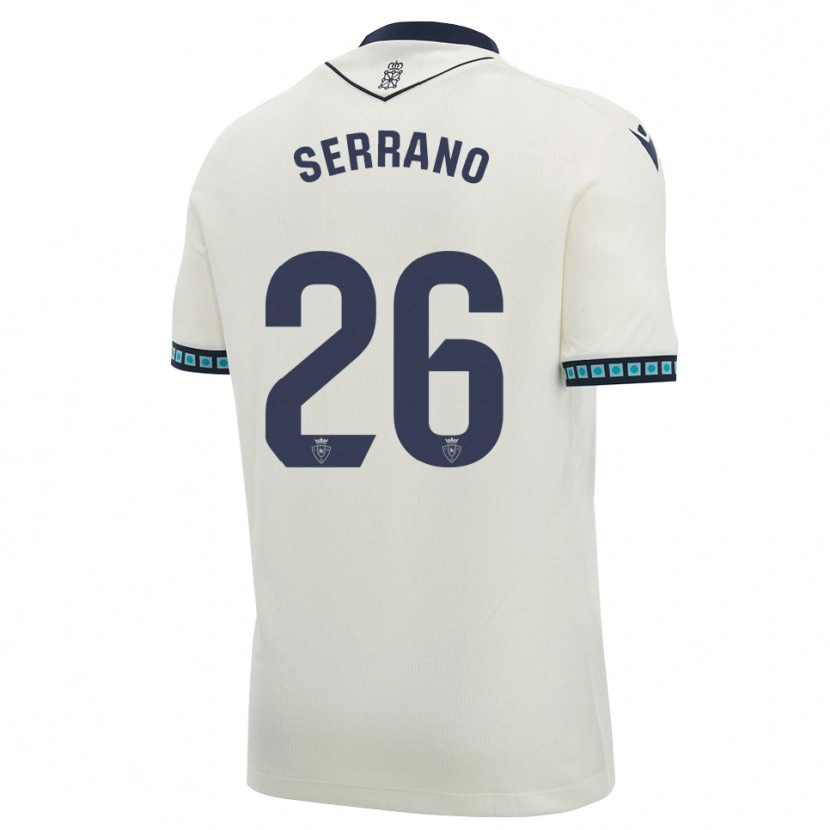 Danxen Dámské Mikel Serrano #26 Bílá Černá Světle Nebesky Modrá Daleko Hráčské Dresy 2026/27 Dres