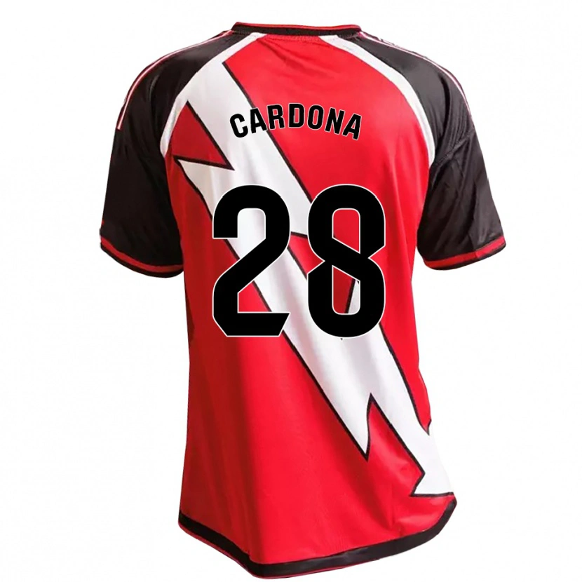 Danxen Dámské Josep Cardona #28 Červená Černá Bílá Daleko Hráčské Dresy 2026/27 Dres