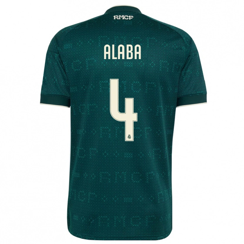 Danxen Dámské David Alaba #4 Tmavě Šedá Bílá Daleko Hráčské Dresy 2026/27 Dres
