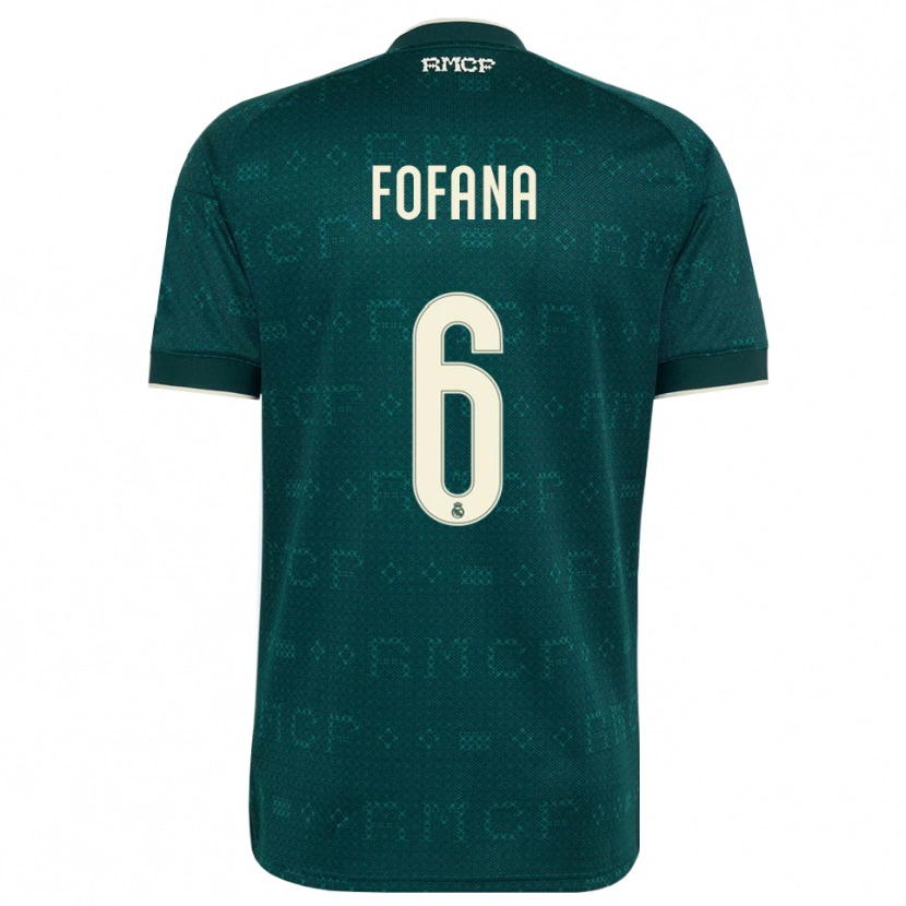 Danxen Dámské Cherif Fofana #6 Tmavě Šedá Bílá Daleko Hráčské Dresy 2026/27 Dres