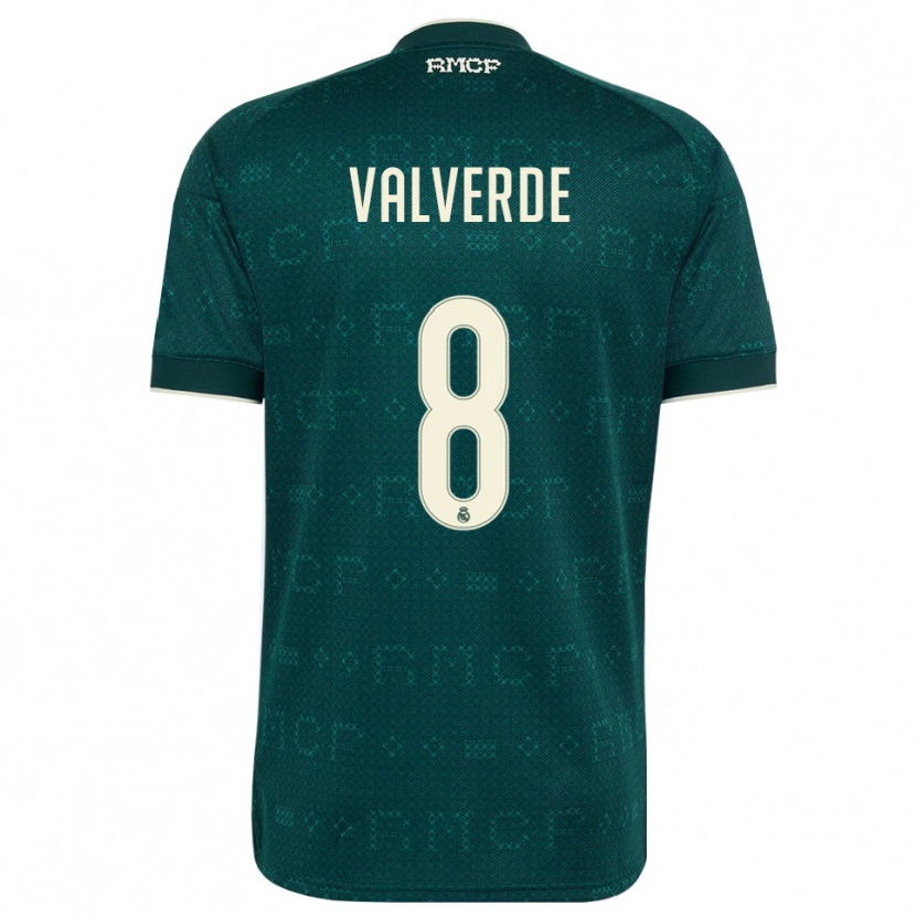 Danxen Dámské Federico Valverde #8 Tmavě Šedá Bílá Daleko Hráčské Dresy 2026/27 Dres