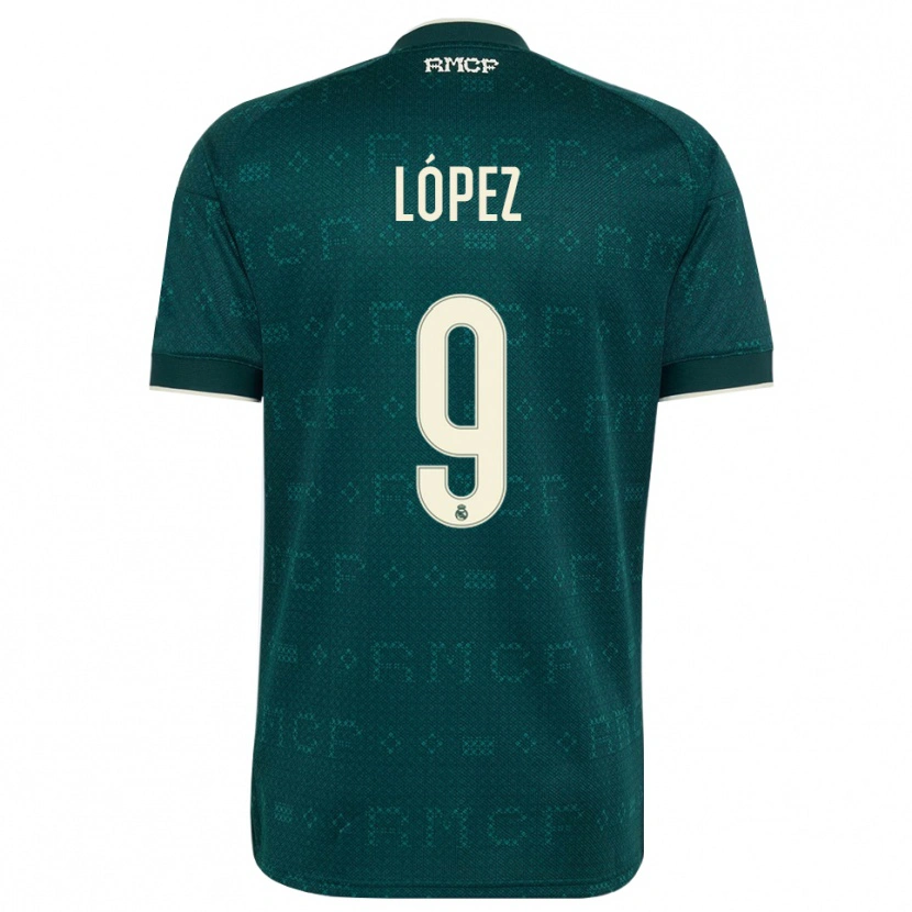 Danxen Dámské Mikel López #9 Tmavě Šedá Bílá Daleko Hráčské Dresy 2026/27 Dres