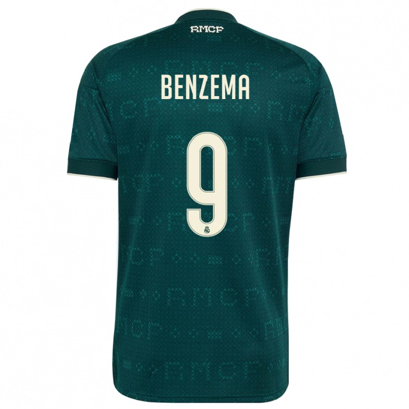 Danxen Dámské Karim Benzema #9 Tmavě Šedá Bílá Daleko Hráčské Dresy 2026/27 Dres
