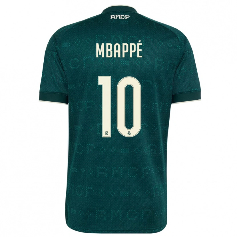 Danxen Dámské Kylian Mbappé #10 Tmavě Šedá Bílá Daleko Hráčské Dresy 2026/27 Dres