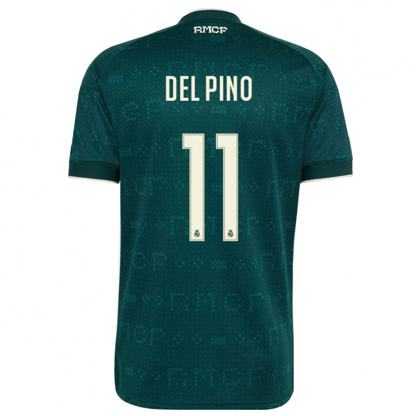 Danxen Dámské Santiago Del Pino #11 Tmavě Šedá Bílá Daleko Hráčské Dresy 2026/27 Dres