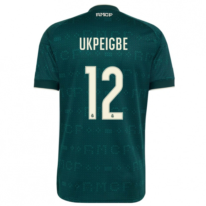 Danxen Dámské Melvin Ukpeigbe #12 Tmavě Šedá Bílá Daleko Hráčské Dresy 2026/27 Dres