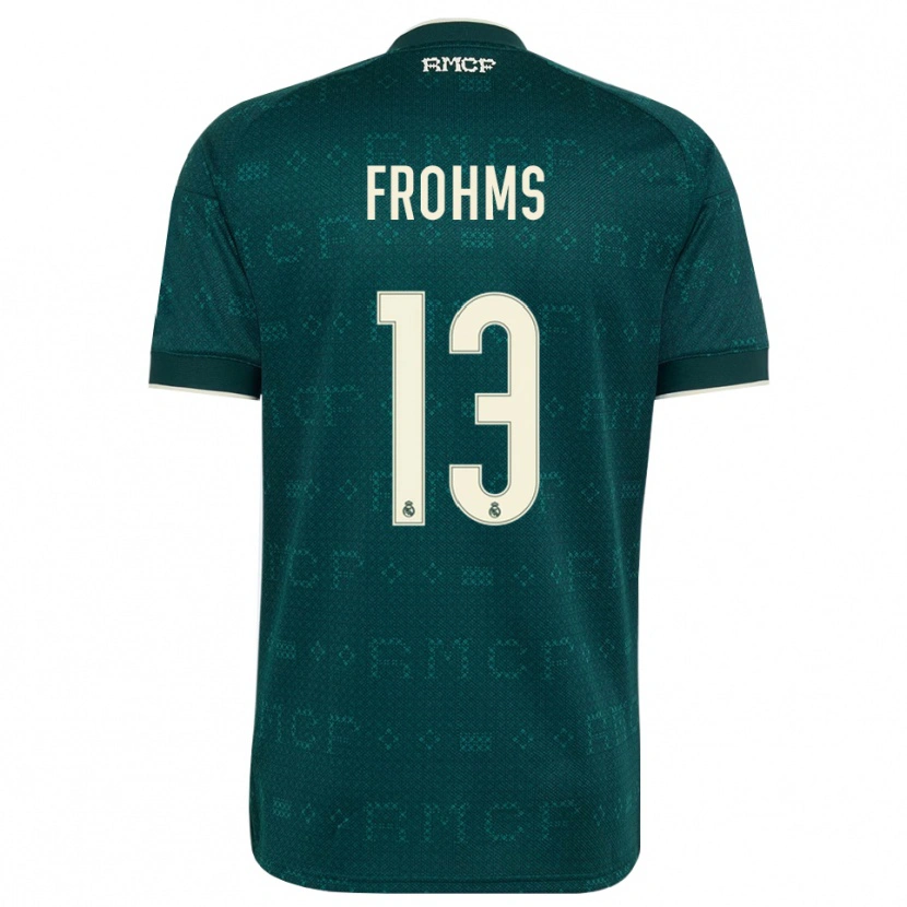 Danxen Dámské Merle Frohms #13 Tmavě Šedá Bílá Daleko Hráčské Dresy 2026/27 Dres