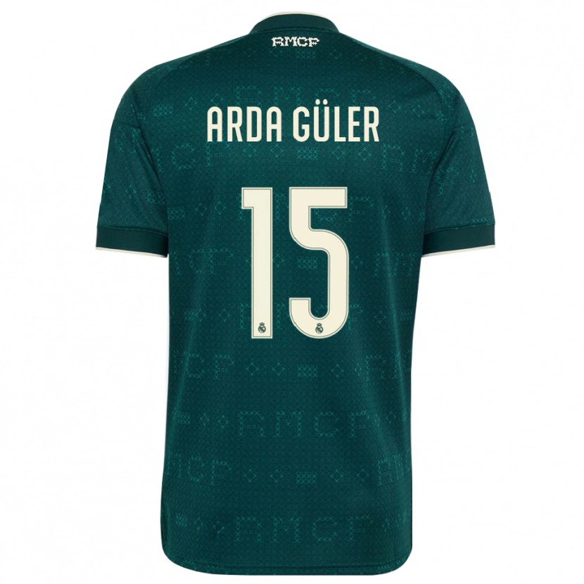 Danxen Dámské Arda Güler #15 Tmavě Šedá Bílá Daleko Hráčské Dresy 2026/27 Dres
