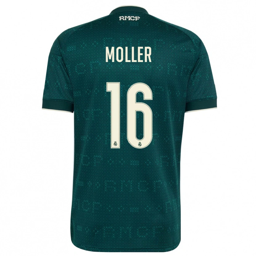 Danxen Dámské Caroline Moller #16 Tmavě Šedá Bílá Daleko Hráčské Dresy 2026/27 Dres