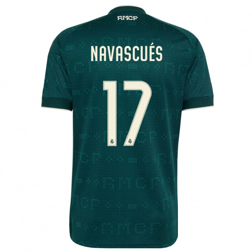 Danxen Dámské Liberto Navascués #17 Tmavě Šedá Bílá Daleko Hráčské Dresy 2026/27 Dres