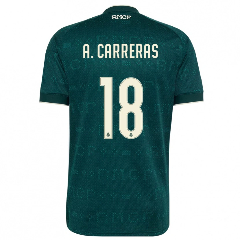Danxen Dámské Álvaro Carreras #18 Tmavě Šedá Bílá Daleko Hráčské Dresy 2026/27 Dres