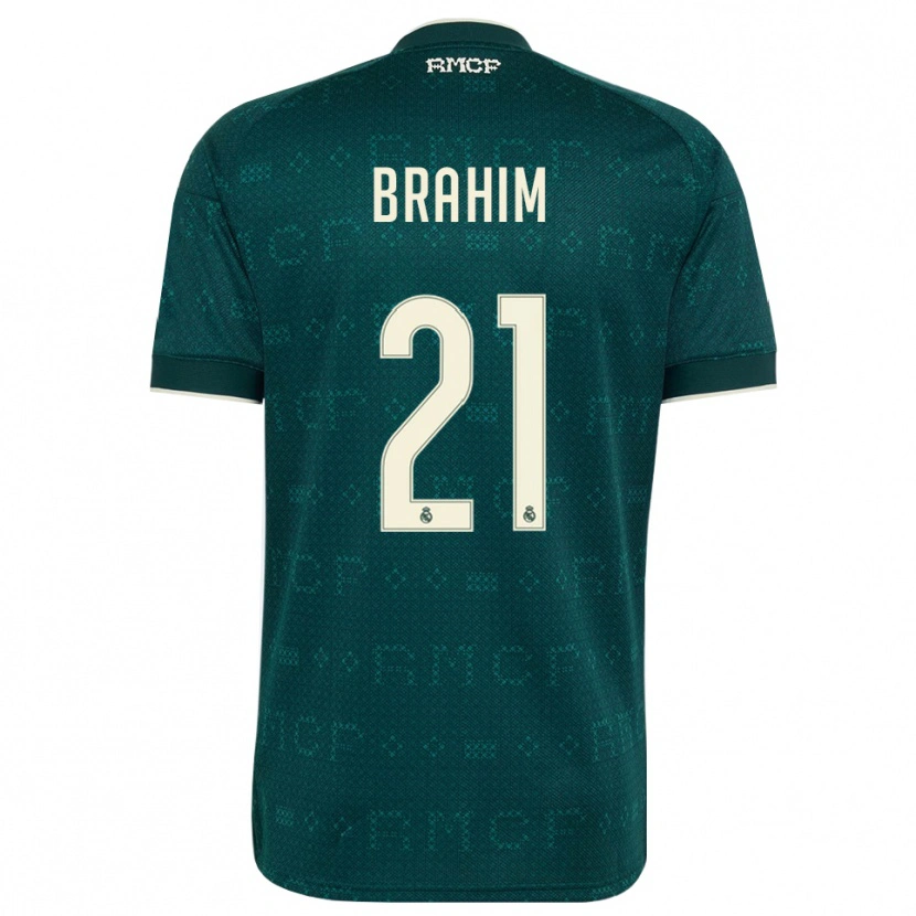 Danxen Dámské Brahim Díaz #21 Tmavě Šedá Bílá Daleko Hráčské Dresy 2026/27 Dres