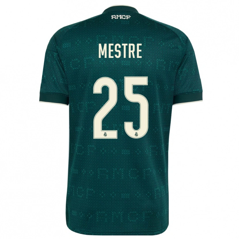 Danxen Dámské Sergio Mestre #25 Tmavě Šedá Bílá Daleko Hráčské Dresy 2026/27 Dres