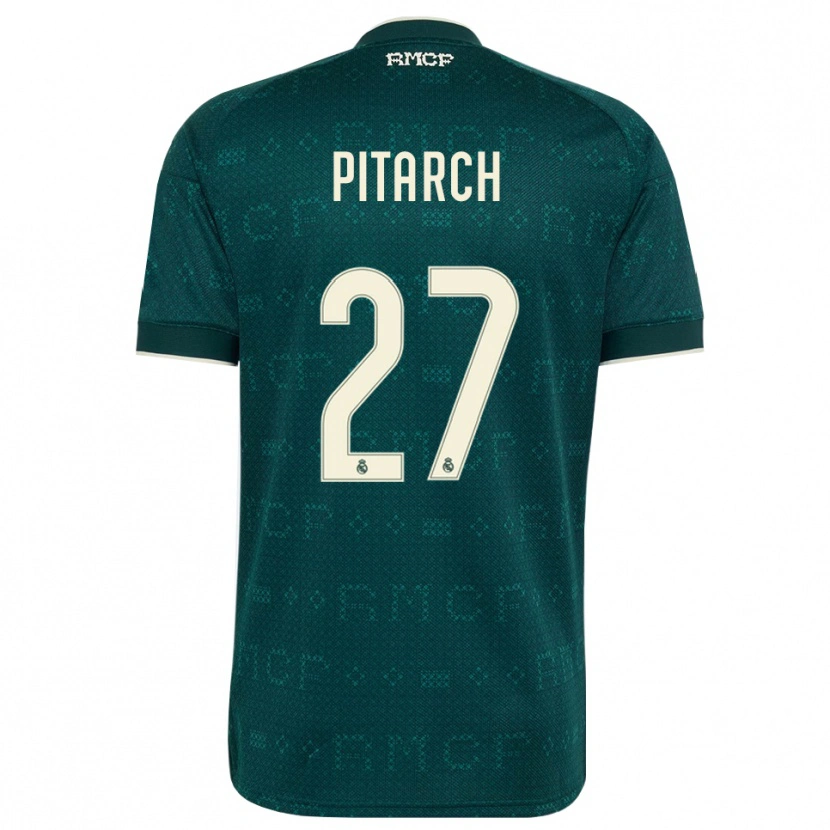 Danxen Dámské Thiago Pitarch #27 Tmavě Šedá Bílá Daleko Hráčské Dresy 2026/27 Dres