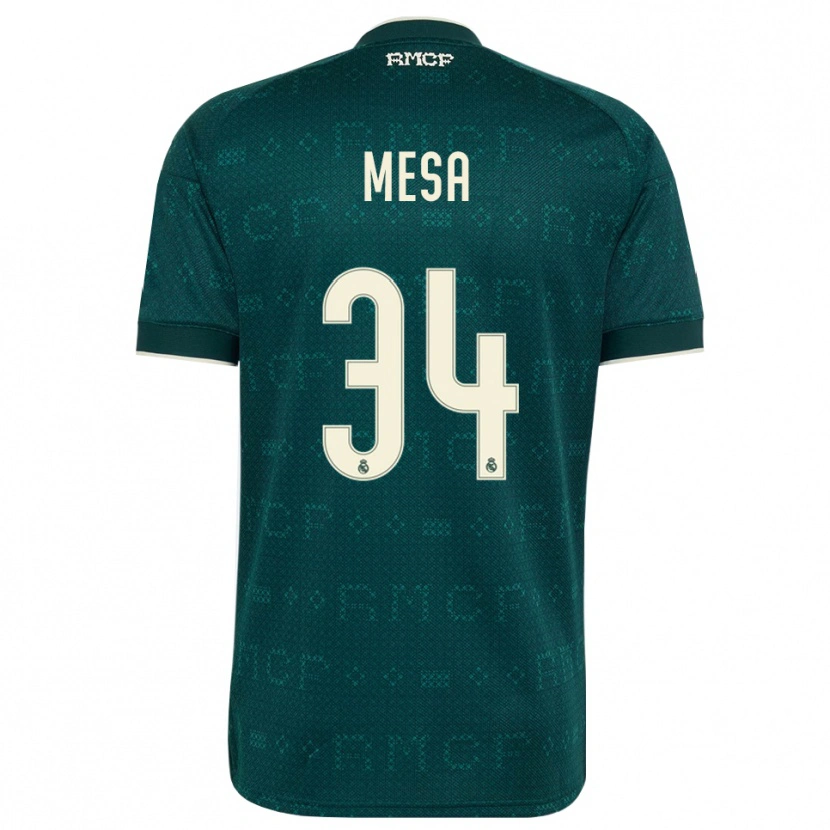 Danxen Dámské Óscar Mesa #34 Tmavě Šedá Bílá Daleko Hráčské Dresy 2026/27 Dres