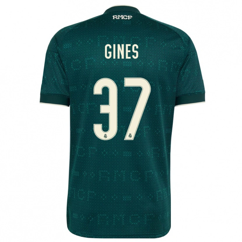 Danxen Dámské Álvaro Ginés #37 Tmavě Šedá Bílá Daleko Hráčské Dresy 2026/27 Dres