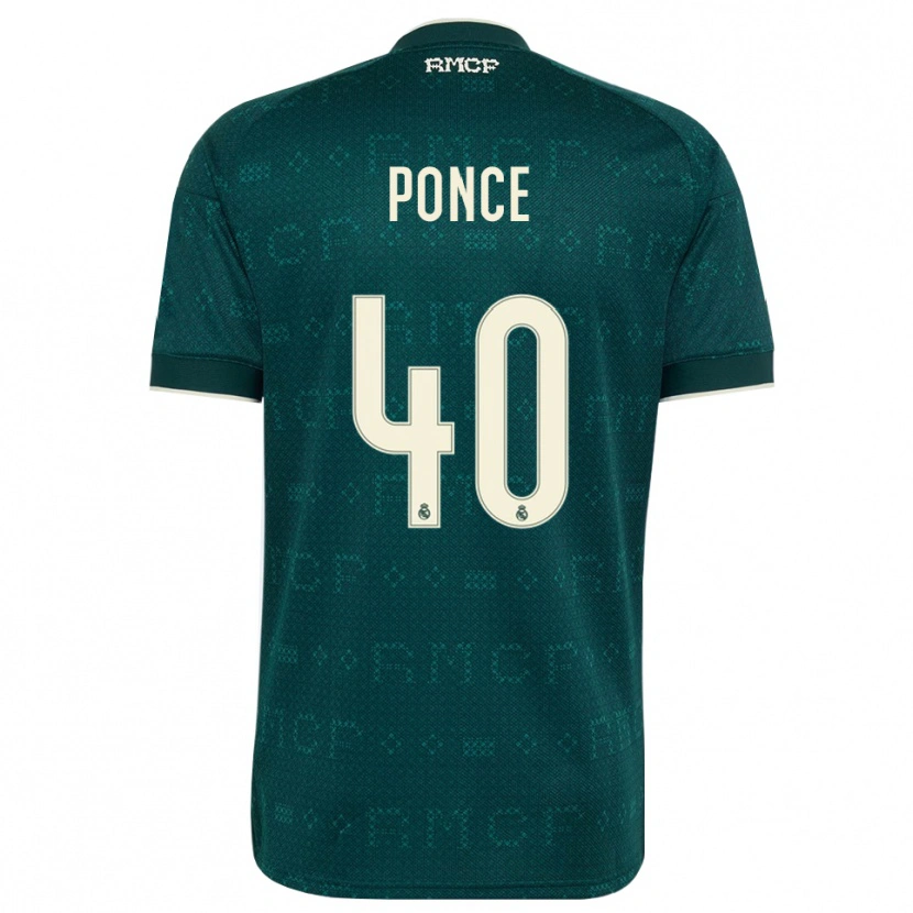 Danxen Dámské Guille Ponce #40 Tmavě Šedá Bílá Daleko Hráčské Dresy 2026/27 Dres