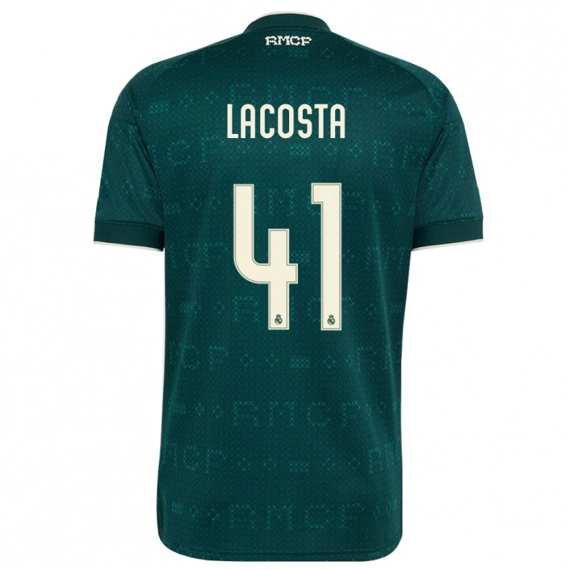 Danxen Dámské Diego Lacosta #41 Tmavě Šedá Bílá Daleko Hráčské Dresy 2026/27 Dres
