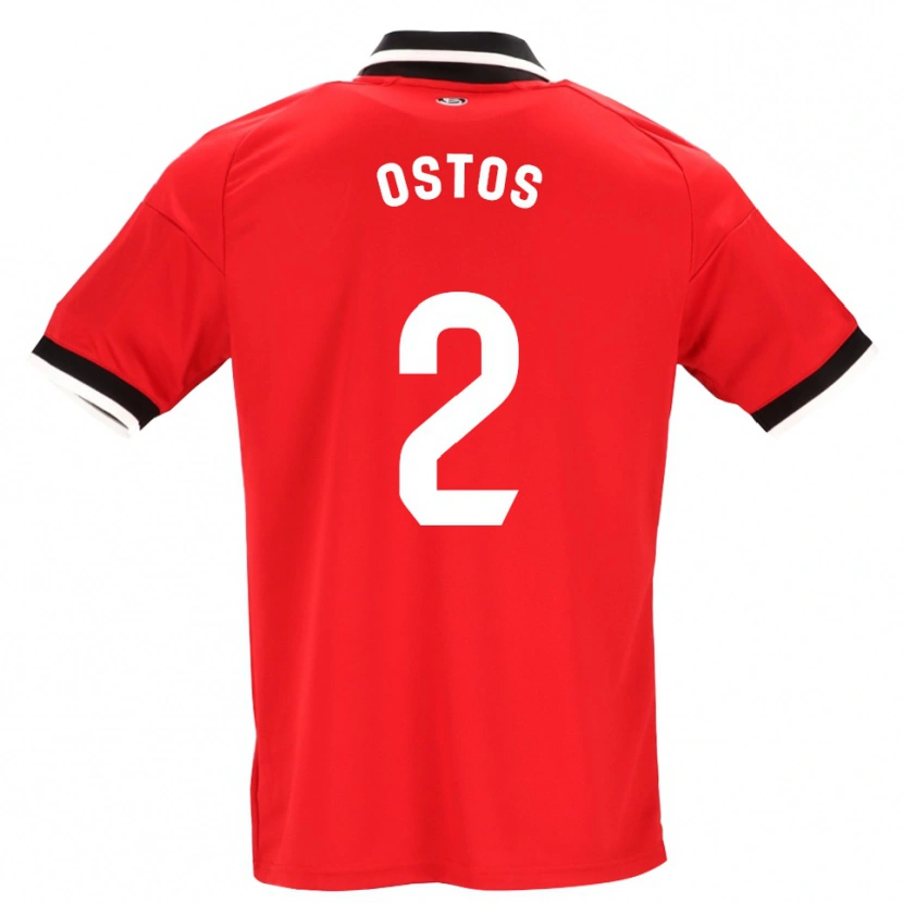 Danxen Dámské Fran Ostos #2 Černá Bílá Červená Daleko Hráčské Dresy 2026/27 Dres