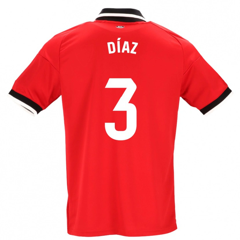 Danxen Dámské Julio Díaz #3 Černá Bílá Červená Daleko Hráčské Dresy 2026/27 Dres