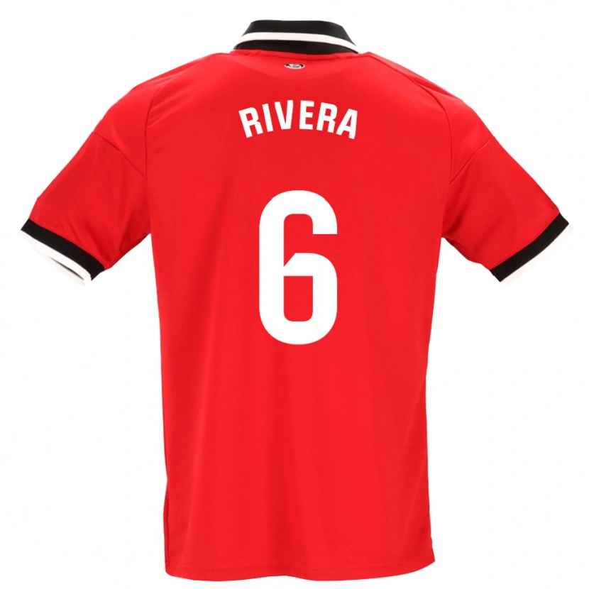 Danxen Dámské Pablo Rivera #6 Černá Bílá Červená Daleko Hráčské Dresy 2026/27 Dres