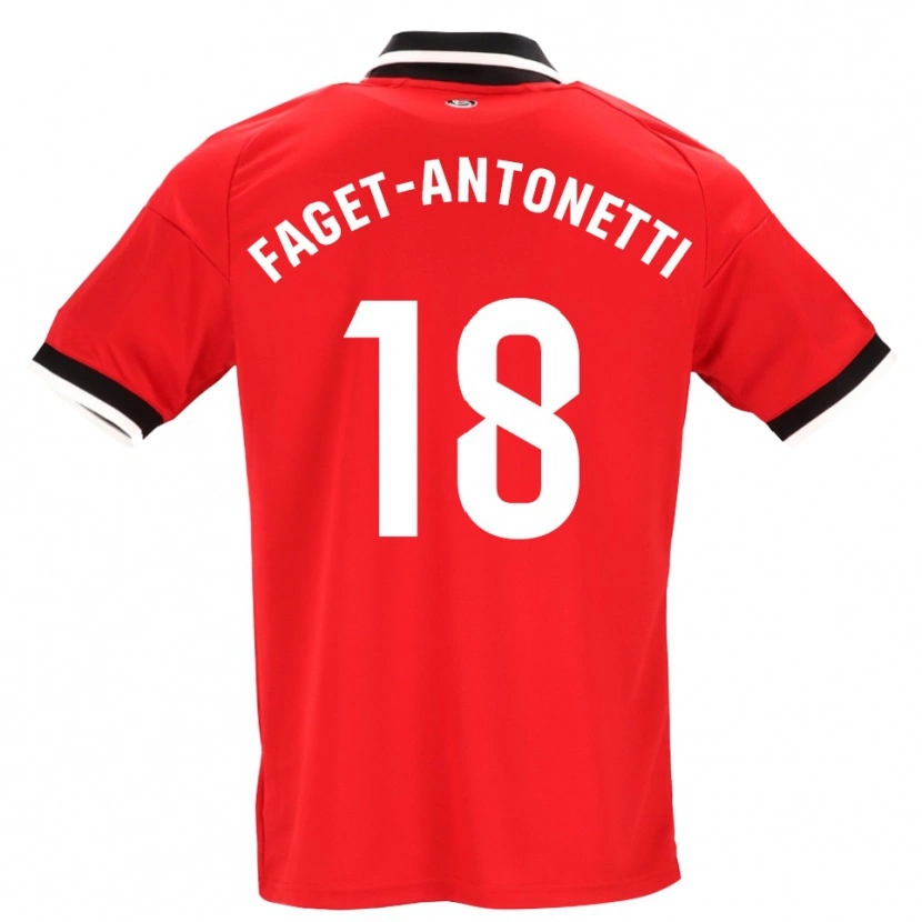 Danxen Dámské Roméo Faget-Antonetti #18 Černá Bílá Červená Daleko Hráčské Dresy 2026/27 Dres