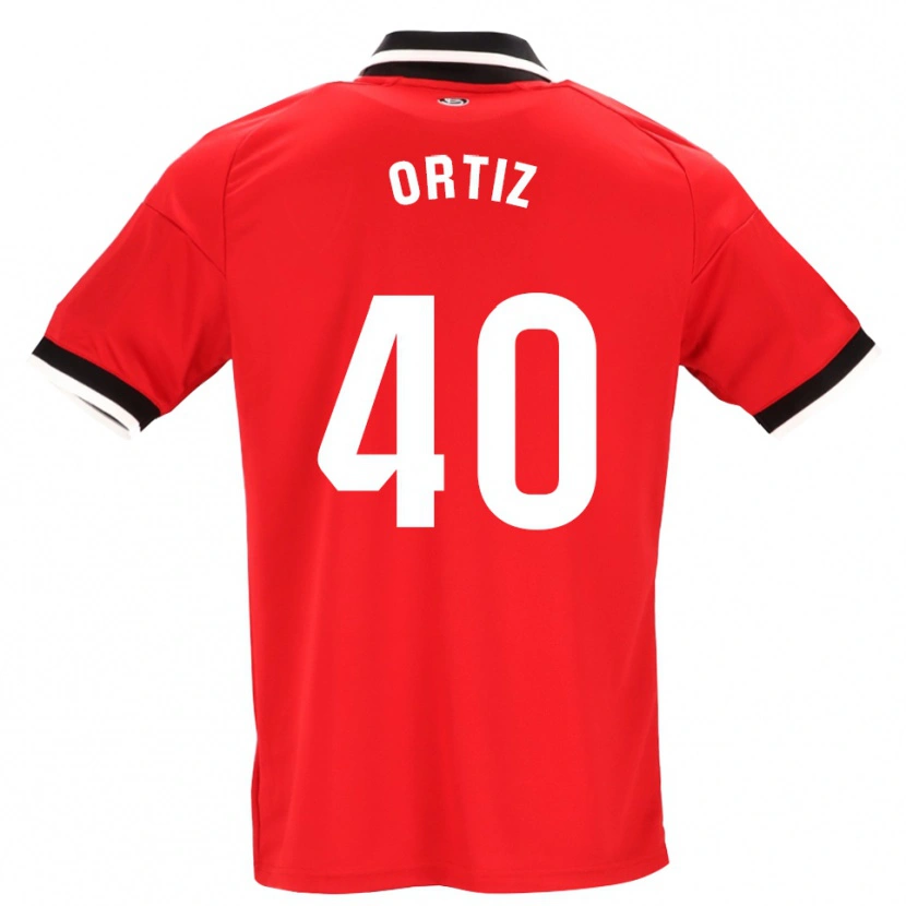 Danxen Dámské Hugo Ortiz #40 Černá Bílá Červená Daleko Hráčské Dresy 2026/27 Dres