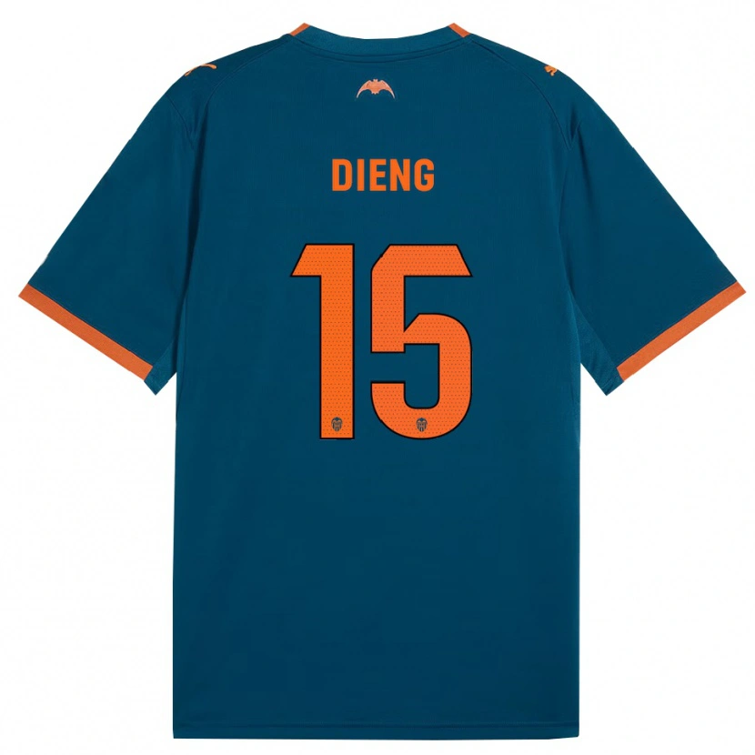 Danxen Dámské Aliou Dieng #15 Ocelově Modrá Oranžová Daleko Hráčské Dresy 2026/27 Dres