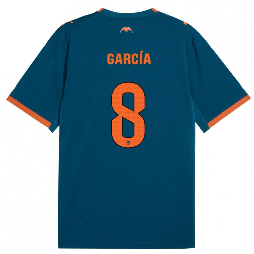 Danxen Dámské Víctor García #8 Ocelově Modrá Oranžová Daleko Hráčské Dresy 2026/27 Dres