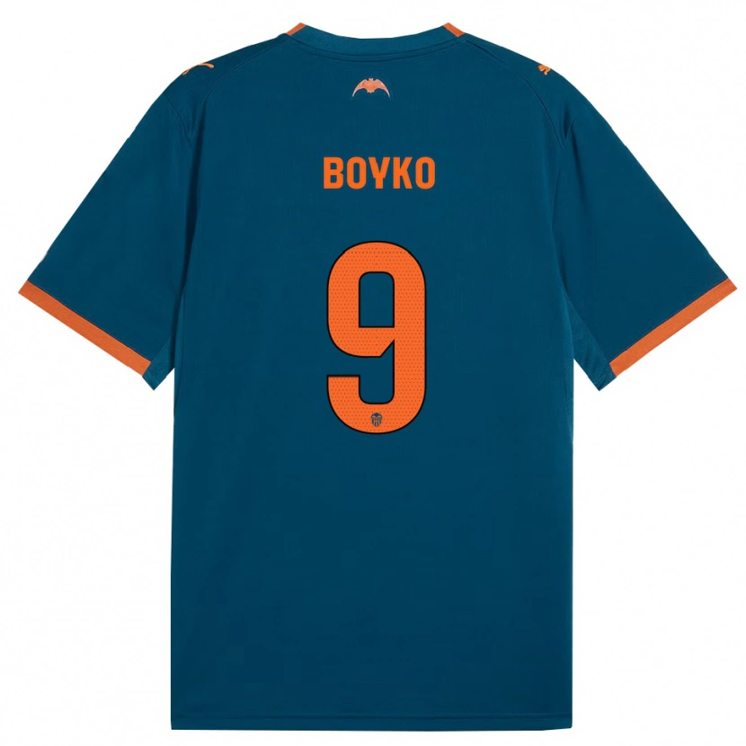 Danxen Dámské Yaroslav Boyko #9 Ocelově Modrá Oranžová Daleko Hráčské Dresy 2026/27 Dres