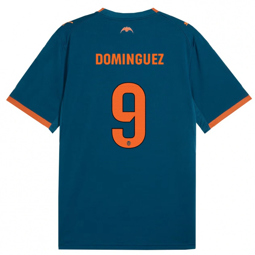 Danxen Dámské Mario Dominguez #9 Ocelově Modrá Oranžová Daleko Hráčské Dresy 2026/27 Dres