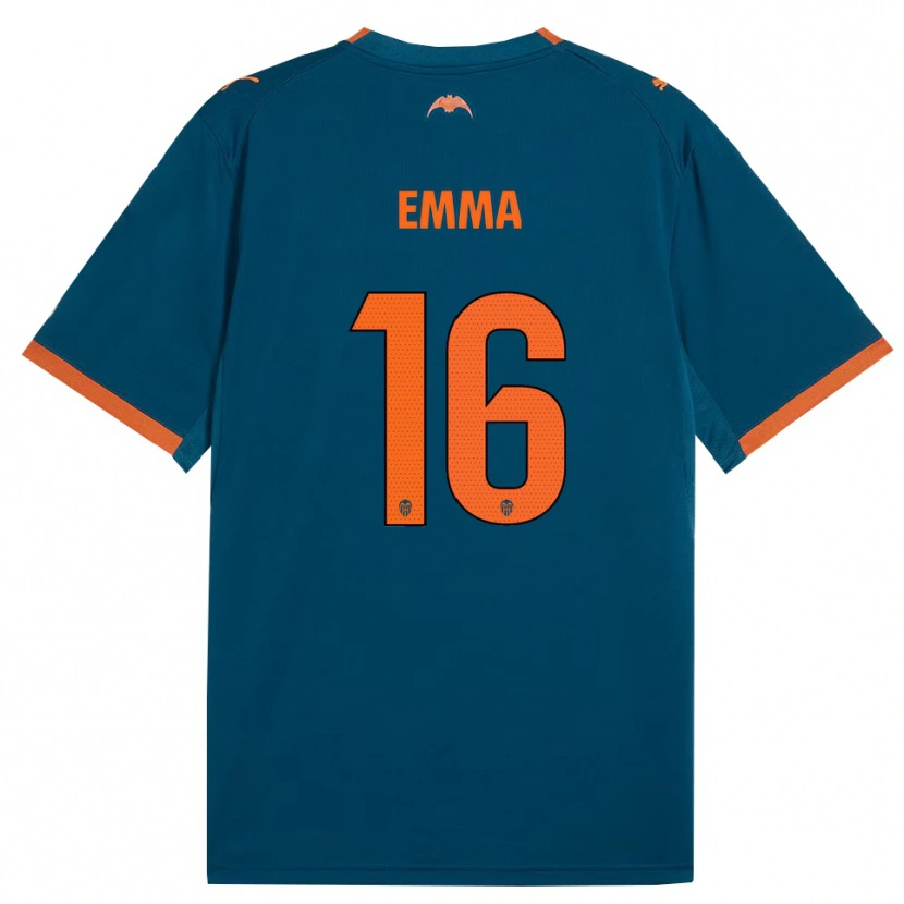 Danxen Dámské Emma Martín Queralt #16 Ocelově Modrá Oranžová Daleko Hráčské Dresy 2026/27 Dres