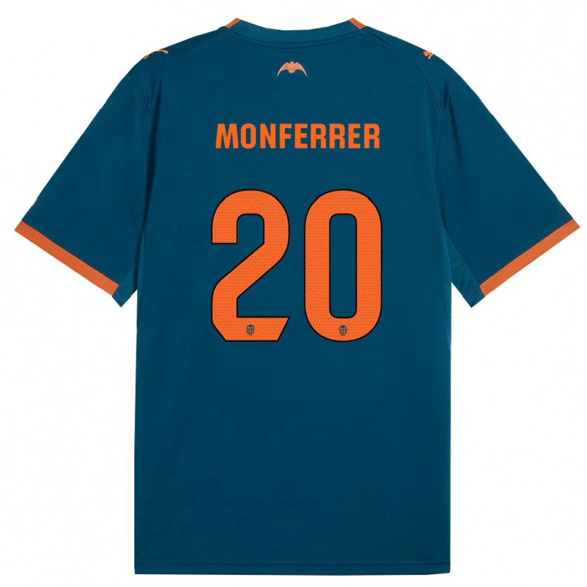 Danxen Dámské Miguel Monferrer #20 Ocelově Modrá Oranžová Daleko Hráčské Dresy 2026/27 Dres