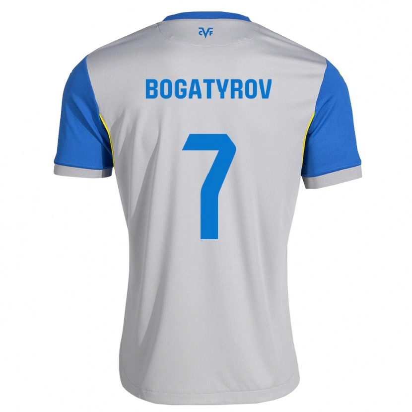 Danxen Dámské Vladyslav Bogatyrov #7 Modrá Šedá Daleko Hráčské Dresy 2026/27 Dres