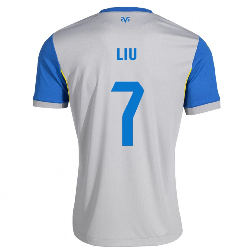 Danxen Dámské Kaiyuan Liu #7 Modrá Šedá Daleko Hráčské Dresy 2026/27 Dres