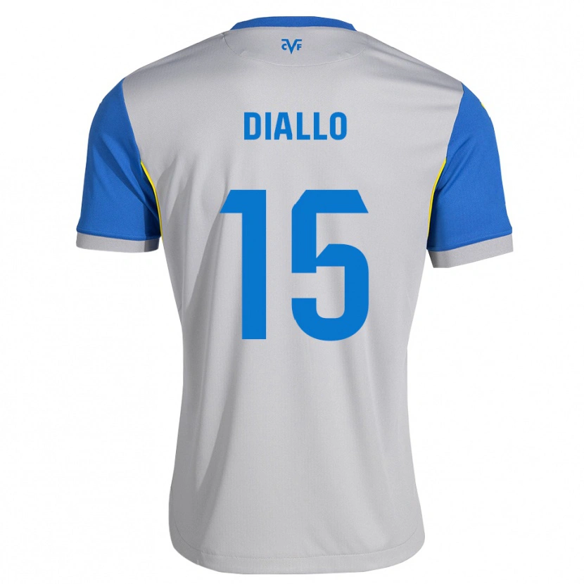 Danxen Dámské Moussa Diallo #15 Modrá Šedá Daleko Hráčské Dresy 2026/27 Dres