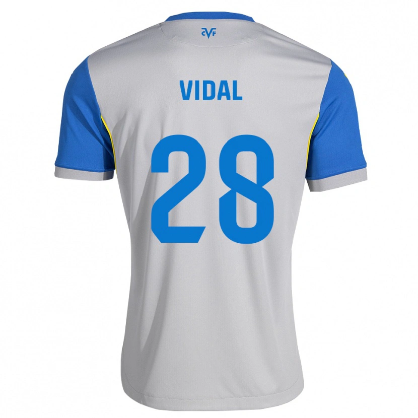 Danxen Dámské Aran Vidal #28 Modrá Šedá Daleko Hráčské Dresy 2026/27 Dres