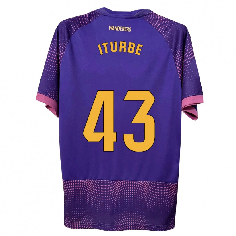 Danxen Dámské Alejandro Iturbe #43 Fialová Bílá Růžová Daleko Hráčské Dresy 2026/27 Dres