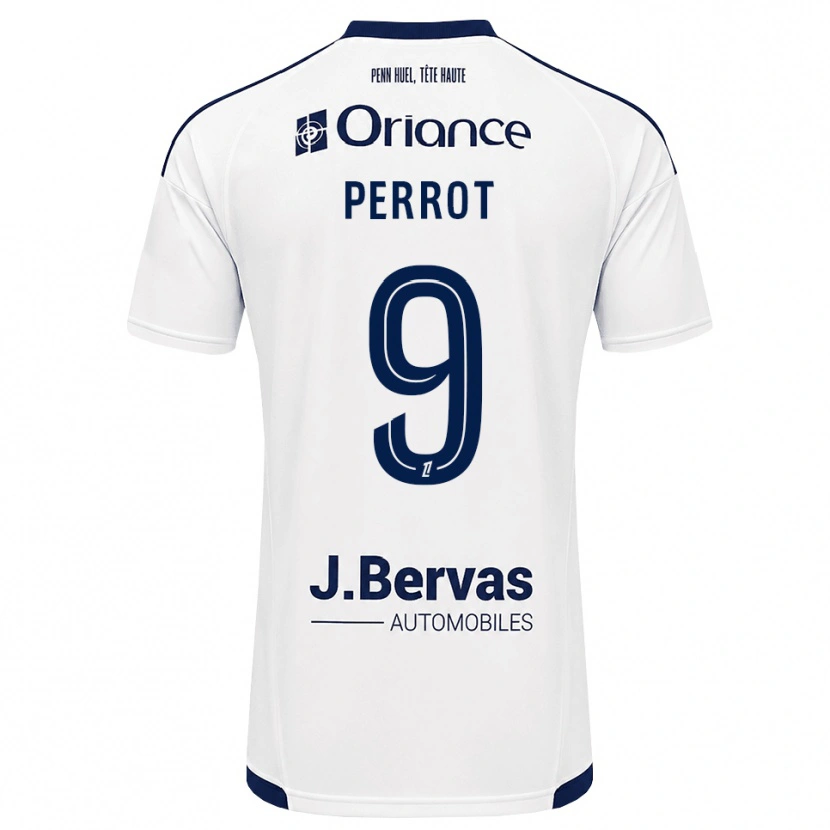 Danxen Dámské Maël Perrot #9 Tmavě Modrá Bílá Daleko Hráčské Dresy 2026/27 Dres