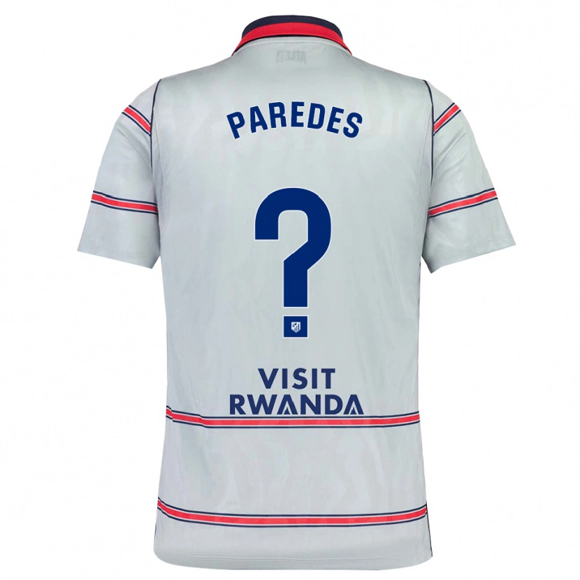 Danxen Dámské Roberto Paredes #0 Šedá Červená Tmavě Modrá Třetí Hráčské Dresy 2026/27 Dres