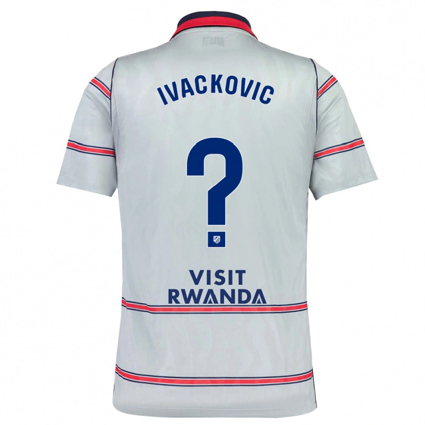 Danxen Dámské Marco Ivackovic #0 Šedá Červená Tmavě Modrá Třetí Hráčské Dresy 2026/27 Dres